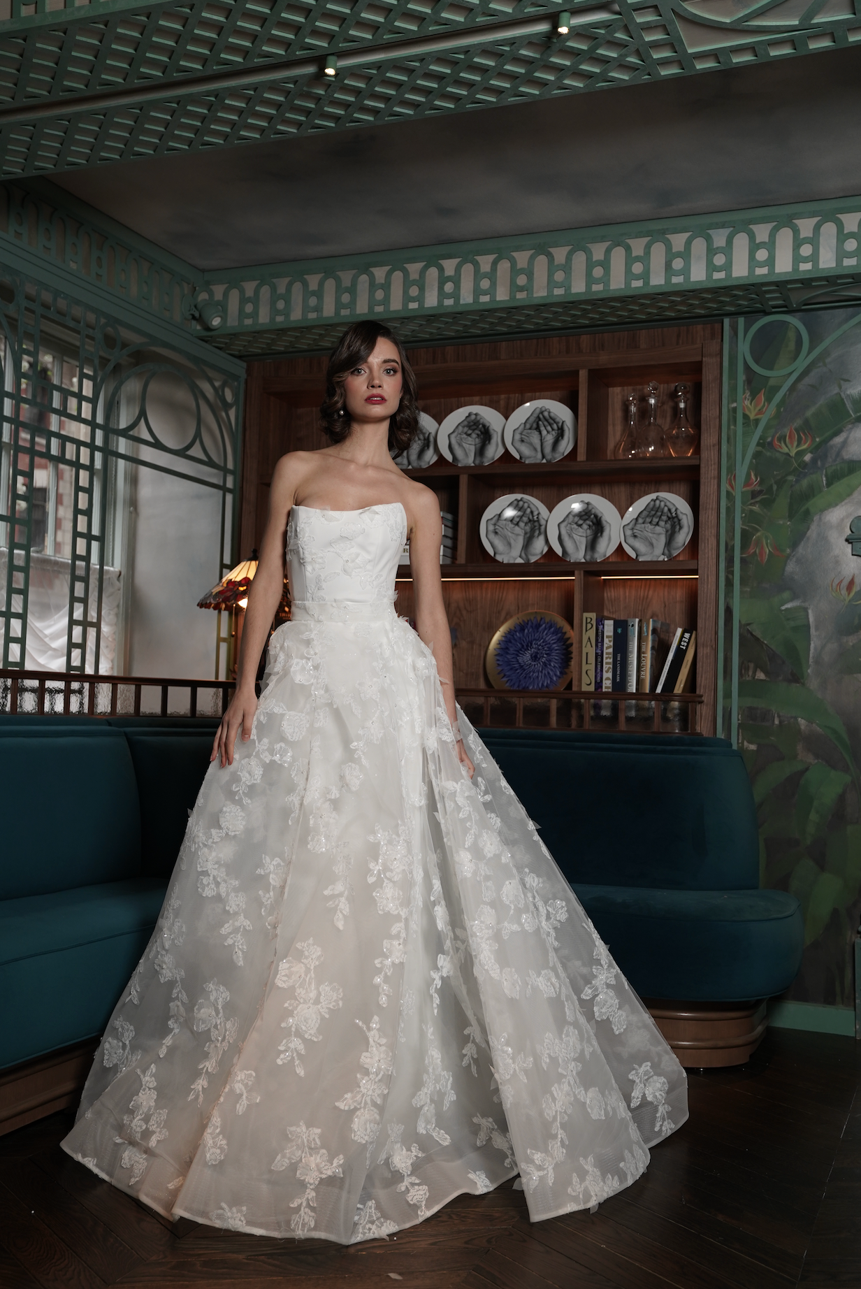 Agatha - Strapless Sweetheart Neckline A-Line Skirt Wedding Dress  Nardos